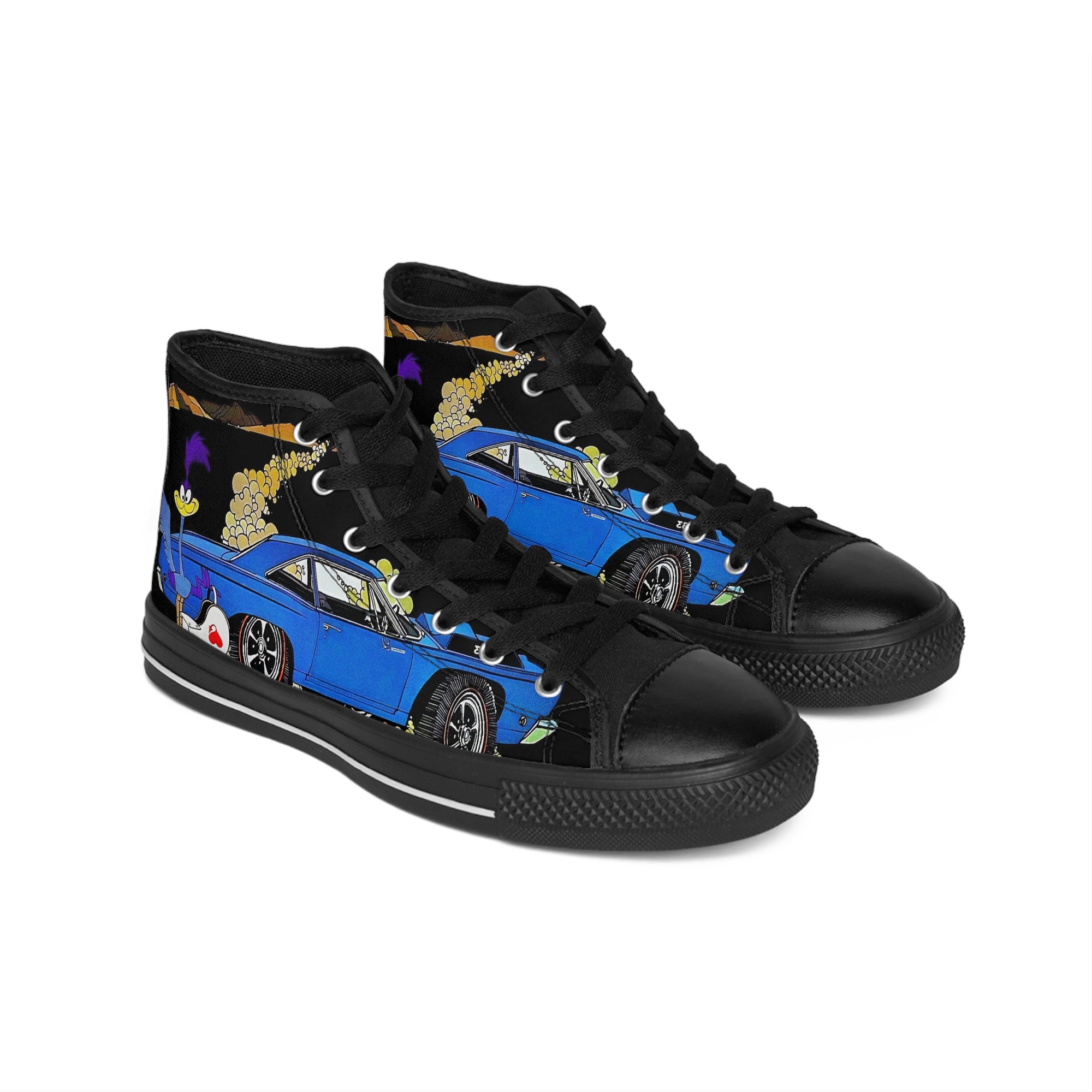 BLACK edition Road runr DK Blue Men's High-top Sneakers