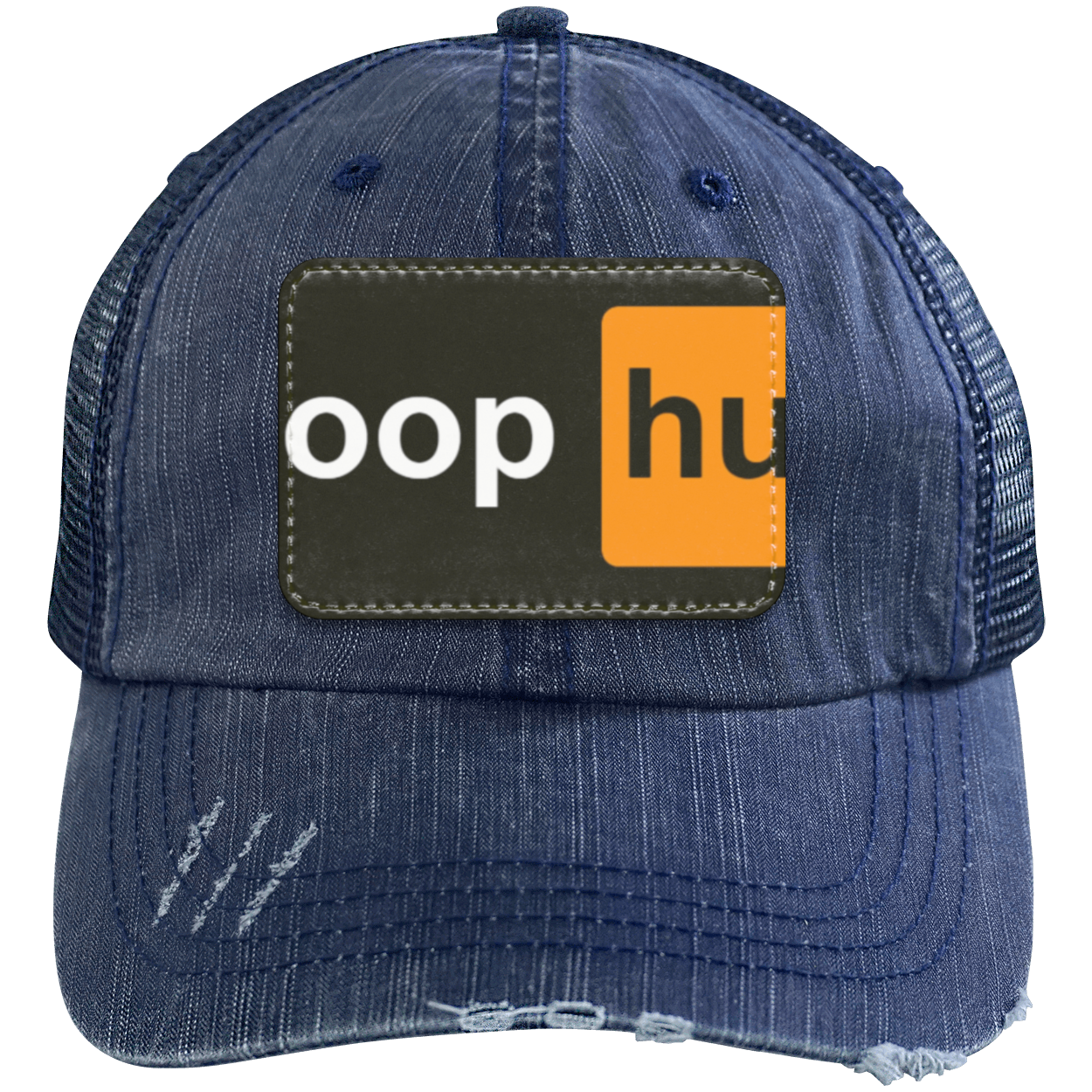 Boop Hub  Distressed Unstructured Trucker Cap - Patch