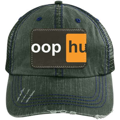 Boop Hub  Distressed Unstructured Trucker Cap - Patch