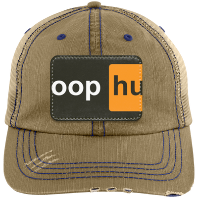 Boop Hub  Distressed Unstructured Trucker Cap - Patch