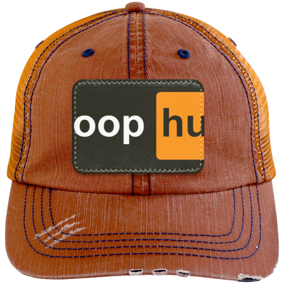 Boop Hub  Distressed Unstructured Trucker Cap - Patch