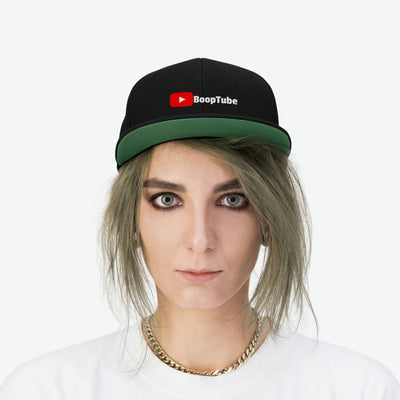 Booptube Unisex Flat Bill Hat