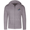 Super bee grey  District Lightweight Full Zip Hoodie