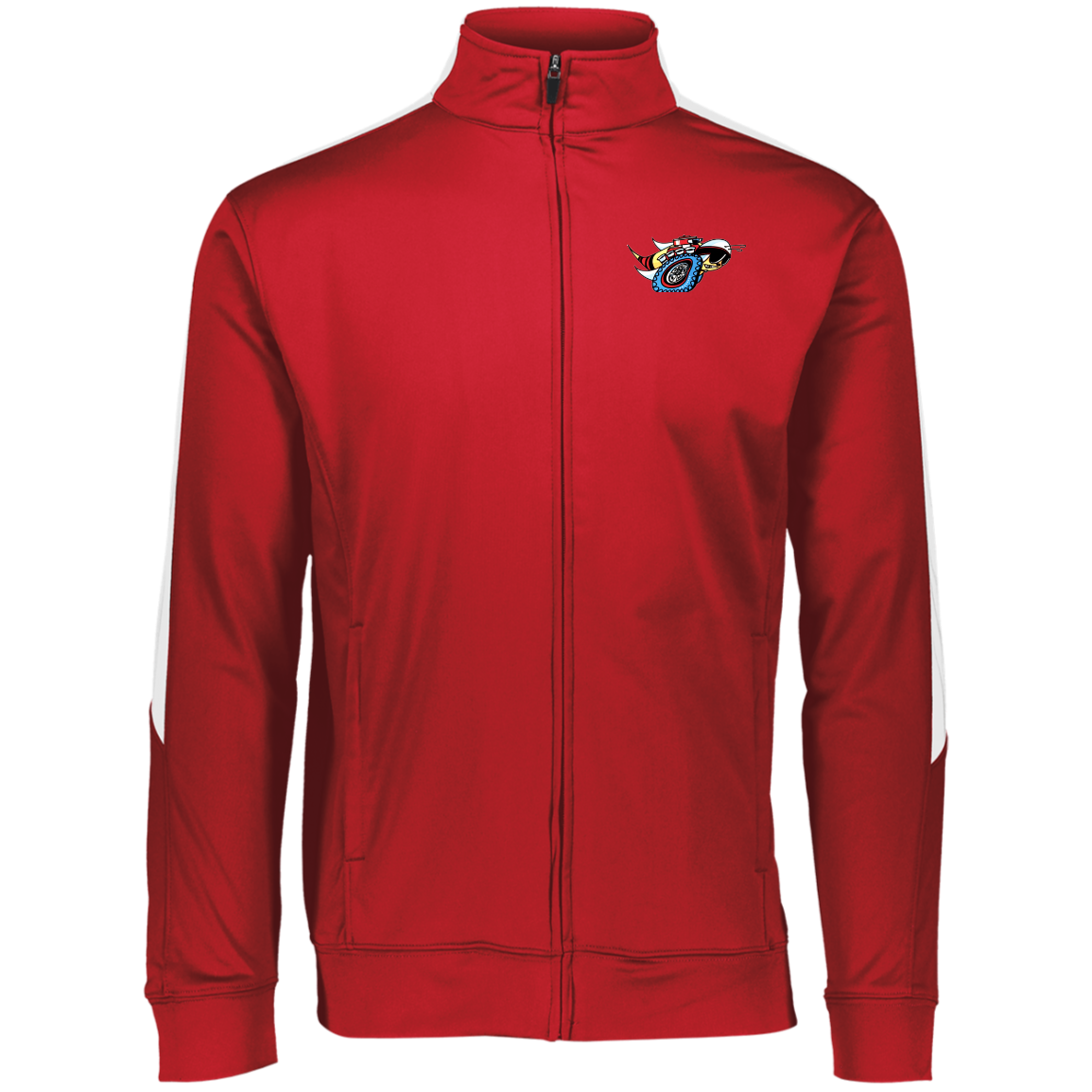 Super Bee RED Augusta Performance Colorblock Full Zip