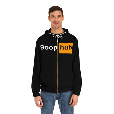 Boop Hub Men's Full-Zip Hoodie (AOP)